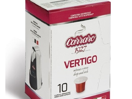 Капсули Carraro Vertigo съвместими с Неспресо